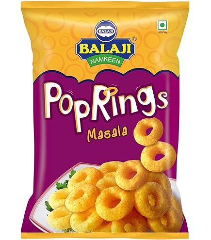 Balaji Wafers Masala Corn Puff Pop Rings 65g