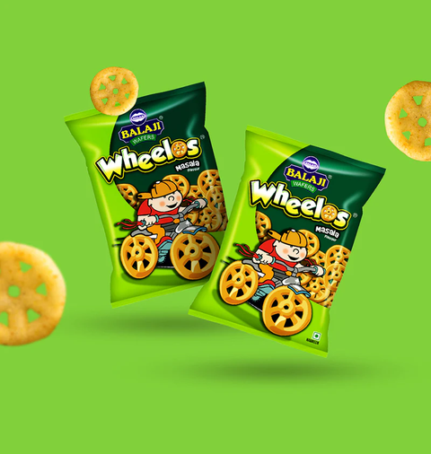Balaji Wafers Wheelos Masala Wheels - 55g