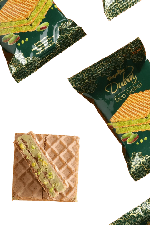 Beyoğlu | Dubai Duo Wafer (Pistachio and Kadayif Cream Filled) - 36g