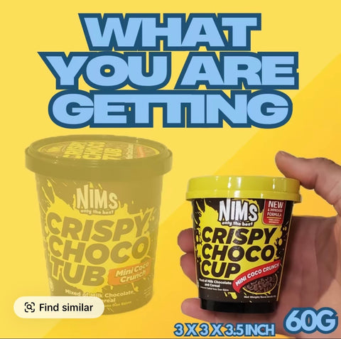 NIMS Assorted Crispy Choco Cups | 3 Flavors - 60g each