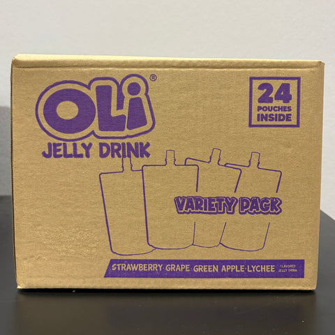 Oli Jelly Drink Variety Pack | 24-Pouch Box - 120g