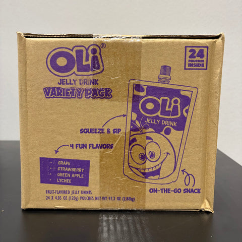 Oli Jelly Drink Variety Pack | 24-Pouch Box - 120g