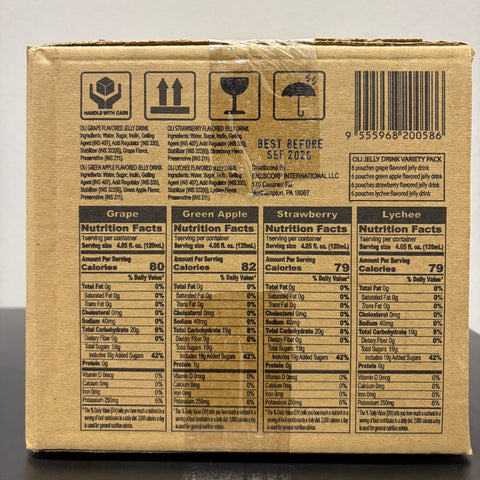 Oli Jelly Drink Variety Pack | 24-Pouch Box - 120g