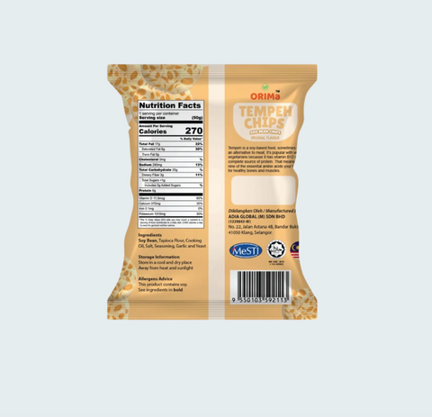 Orima Tempeh Chips | Soybean Chips - 50g