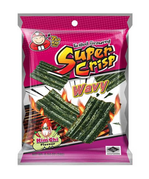 Tao Kae Noi Grilled Seaweed Super Crisp Wavy - Kimchi Flavor - 24g