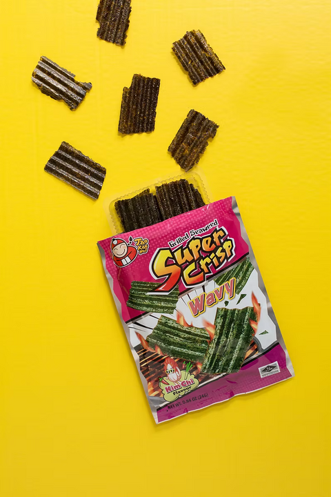 Tao Kae Noi Grilled Seaweed Super Crisp Wavy - Kimchi Flavor - 24g