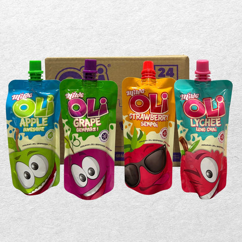 Oli Jelly Drink Variety Pack | 24-Pouch Box - 120g