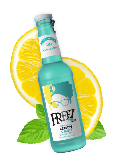 Freez Lemon & Mint Soda Glass Bottle - 275ml